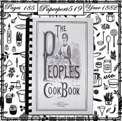 1882 The People’s Cook Book 185 Pages