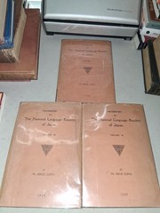 National Language Readers Of Japan Kikue Ojima Vol I-III 1929 Japanese English