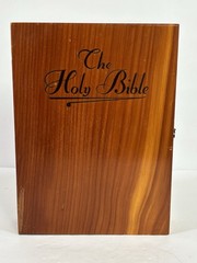 Holy Bible Textile Workers Union Nitro, West Virginia With Cedar Box