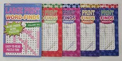 5 New Large Print Word-Finds Puzzle Books Kappa Games Vol #381-516~ Search,Hunt