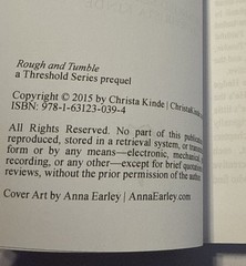 2015 Rough and Tumble Christa Kinde Paperback Threshold Series Prequel