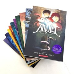 Complete Set 1-9 AMULET + 1 Graphic Novels SIGNED Kazu Kibuishi UNREAD Book lot