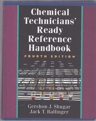 CHEMICAL TECHNICIANS’ READY REFERENCE HANDBOOK