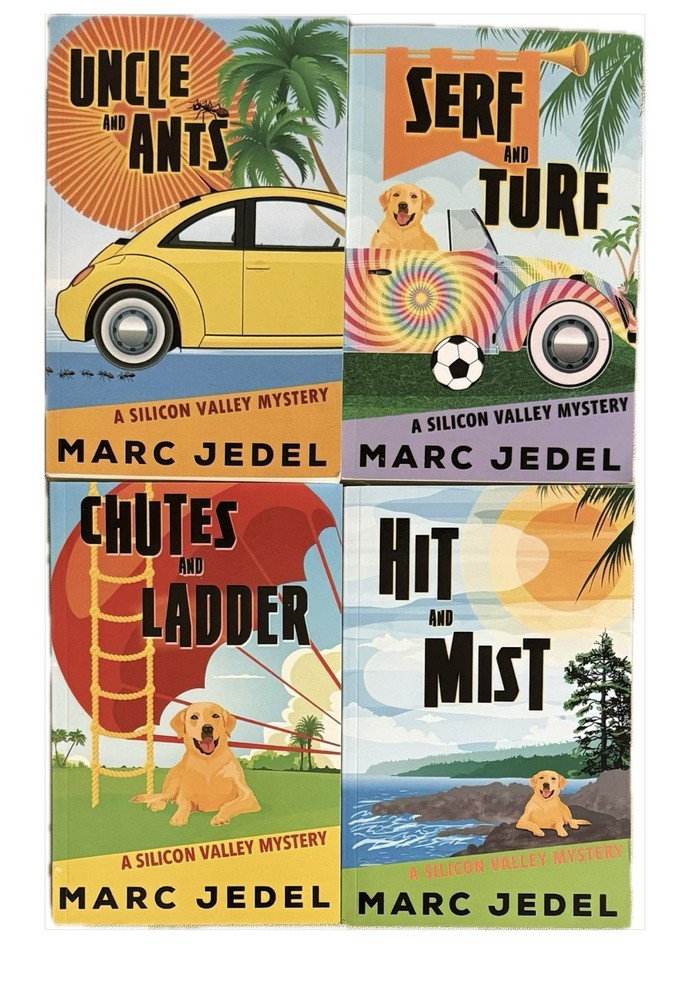 Lot Set of 4-A Silicon Valley Mystery Paperback Books, by Jedel Marc -New Other