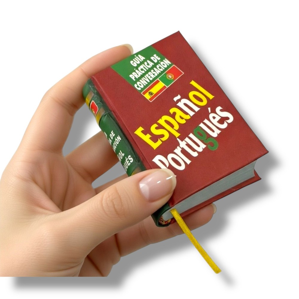 Guía Práctica de Conversación Español Portugués mini book hardcover 430 pages