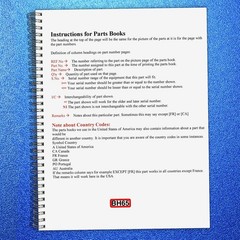 KUBOTA BH65 Backhoe Illustrated Parts List Manual BINDER – TOUGH JACKET