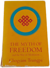 Chogyam Trungpa 2 Book Lot Myth of Freedom Spiritual Materialism PB 1970s
