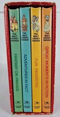 Walt Disney Parade 4 Book w/Slipcase 1970 Fun Fantasy Fact Fiction Golden Press