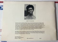The Tiger Who Wore White Gloves Signed by Gwendolyn Brooks 1974 -Autograph -Read