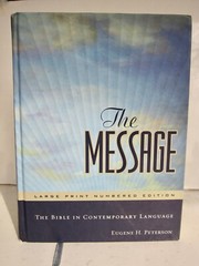 The Message Bible Large Print Numbered Edition Contemporary Language Hardcover