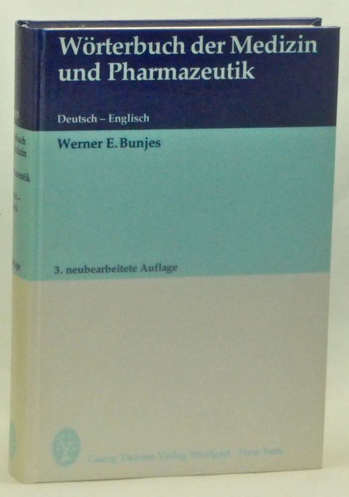 Worterbuch Der Medizin Und Pharmazeutik: Deutsch-Englisch