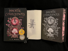 I.V. Marie signed Immortal Consequences 1st printing hardcover book