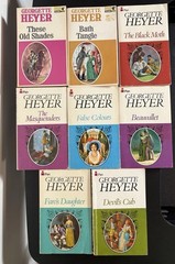 Georgette Heyer Vtg book Lot of 8 Pan published 60-70s, Printed in Great Britain