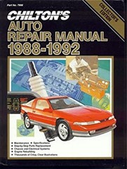 Chilton’s Auto Repair Manual 1988-1992 : Perennial Edition Paperb
