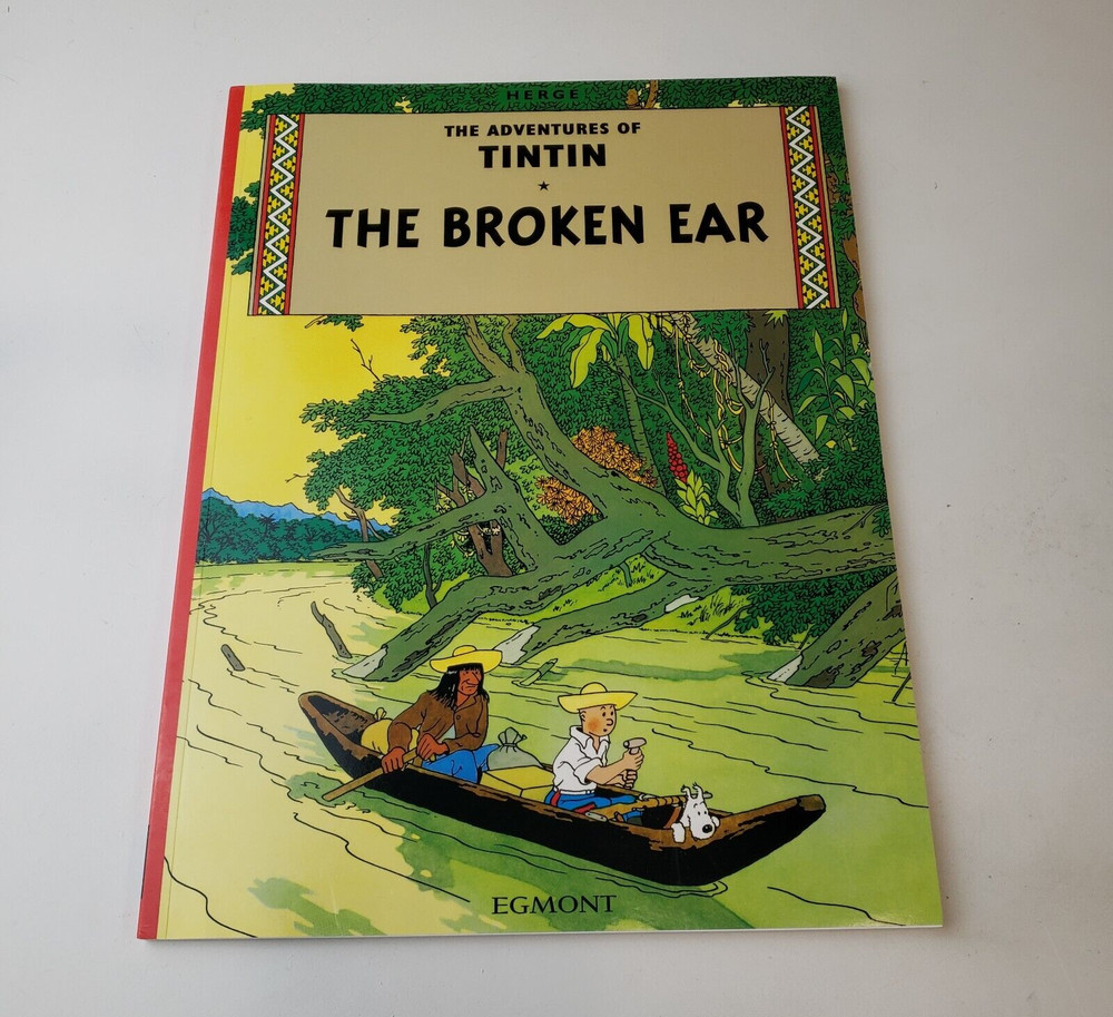 Tintin The Broken Ear by Herge Softcover Egmont Graphic Novel Adventure