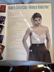 Madonna World Tour 1987 Who’s That Girl *LARGE PROGRAM* Many Iconic Photos