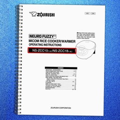 ZOJIRUSHI NS-ZCC10 18 Neuro Fuzzy Micom Rice Operating Instructions Manual Manua