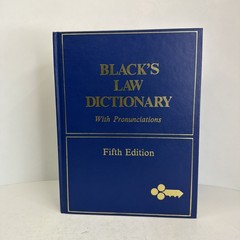 Black’s Law Dictionary With Pronunciations 5th Edition 1979 Hardcover Very Good
