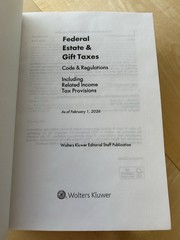 Federal Estate and Gift Taxes: Code and Regulations 2026 Edition Wolter Kluwer