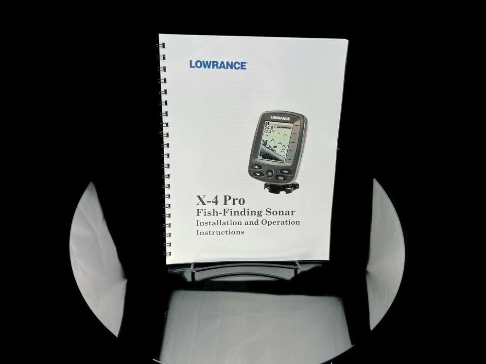 Lowrance X-4 PRO Fish Finding Sonar Operators Manual User Guide Instructions