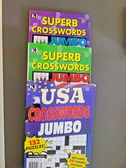Lot of 3 Jumbo Crossword Books by Kappa -USA & 2 Superbs- 380+ Puzzle Challenges