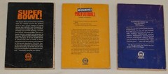 Vintage 1972-73 Dell (Stadia) NFL Football Illustrated Paperback Books Lot of 3
