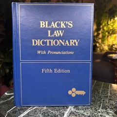 Black’s Law Dictionary with Pronunciations 5th Edition Hardcover