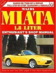 Mazda Miata 1.8 Liter Enthusiast Shop Manual Perfect!
