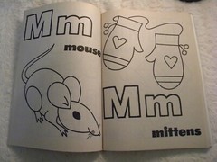 vintage lot 6 Reading Readiness workbooks/color books-5 new