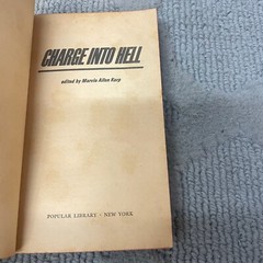 Charge Into Hell Action Paperback Book by Marvin Allen Karp Popular Library 1966