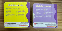 My Little Library: Early Learning – 12 mini board books – dated 2003