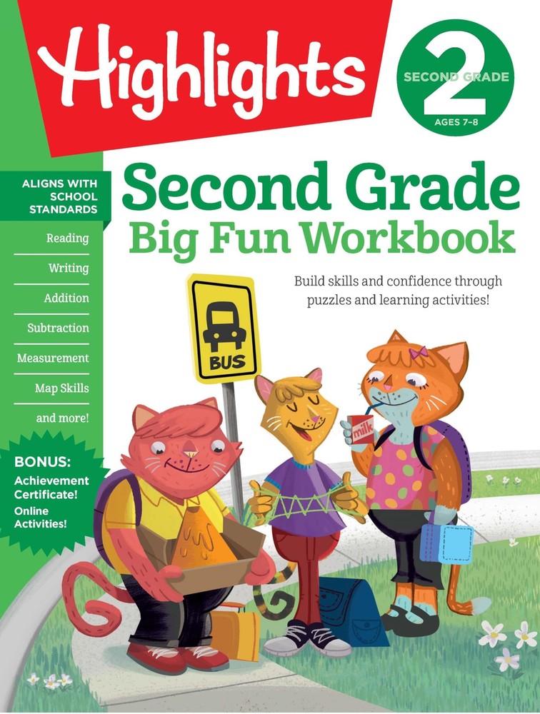 Second Grade Big Fun Workbook: Second Grade Curriculum Workbook for Kids, Pr…