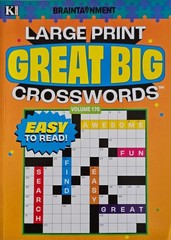 Kappa Large Print Great Big Crosswords Puzzle Books, 24 Different Volumes U-PICK
