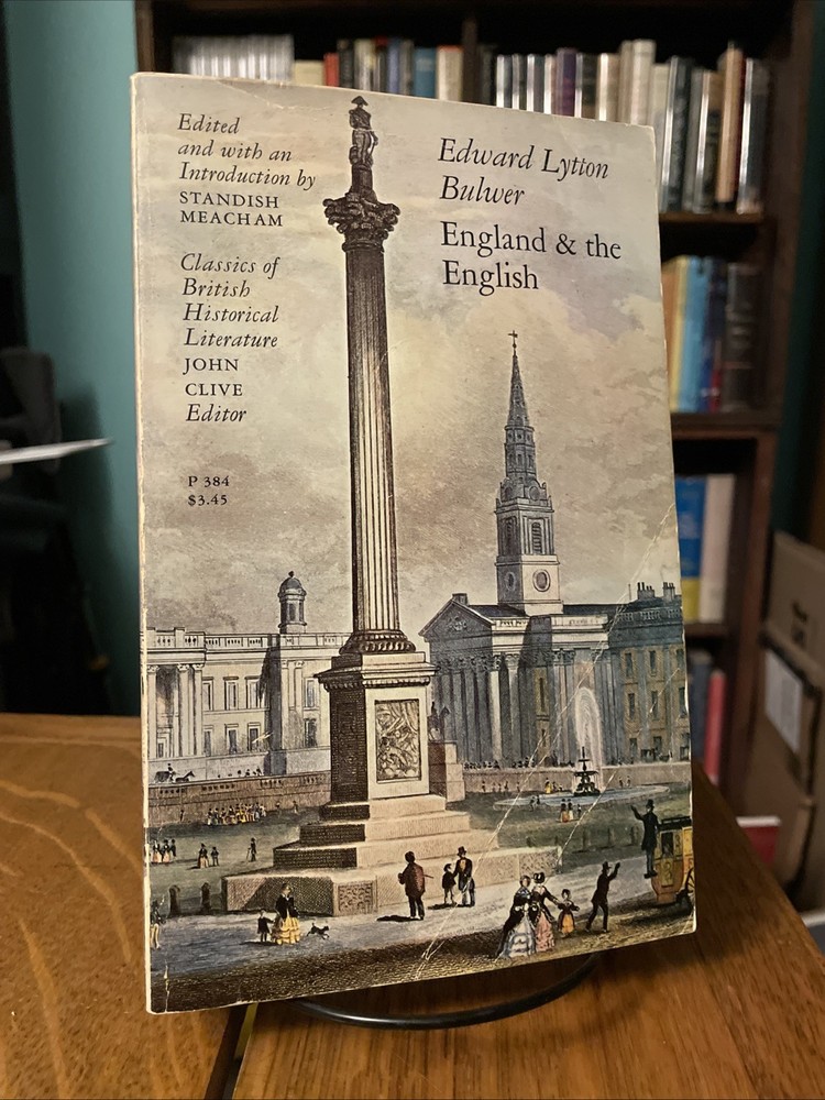 Edward Lytton Bulwer: England And The English Tr Pbk 1970 U Of Chicago Press