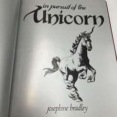Vintage In Pursuit Of The Unicorn Josephine Bradley Books HC Special Ed 1981 USA