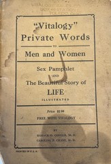 Vintage “Vitalogy” Private Words to Men and Women Sex Pamphlet Illustrated