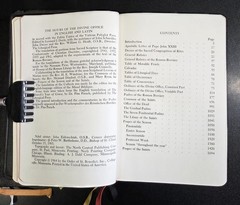 THE DIVINE OFFICE BREVIARY (Latin/English) 3 Volume Set (Leather) Slipcases 1963