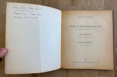 DAS SCHWEIZERBUCH VOM WANDERN, REISEN, FLIEGEN Roedelberger 1956 PB Swiss Photos