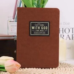 One Minute with God for Men – 365 Devotions (Brown Faux Leather) Fast ship