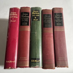 James Madison Irving Brant Bobbs Merrill 5 Volume Set Vtg First Edition HC