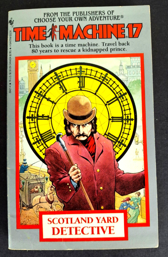 Time Machine #17: Scotland Yard Detective Seymour Reit 1987 VTG 1st Edition