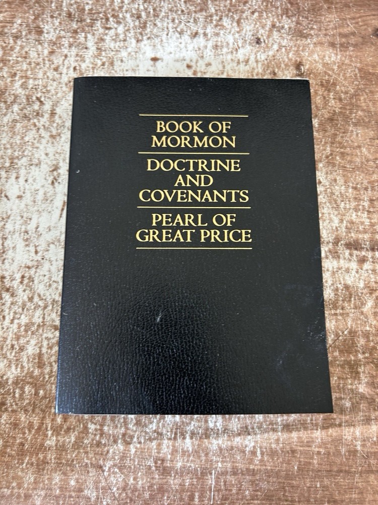 LDS Triple Combination Hardcover Black Book of Mormon D&C Pearl of Great Price