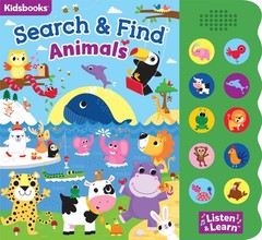 Search & Find Animals – Interactive Sound Book with 10 Buttons | Toddler L…