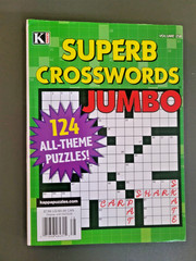 Lot of 3 Jumbo Crossword Books by Kappa -USA & 2 Superbs- 380+ Puzzle Challenges