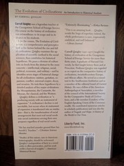 The Evolution of Civilizations by Carroll Quigley – Trade Paperback