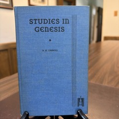 Studies in Genesis By B.H. Carroll | VTG 1937 1st Edition | HC Broadman Press