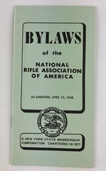 NRA 1968 BYLAWS 22 Pages 3.5 X 6.5” Excellent Condition