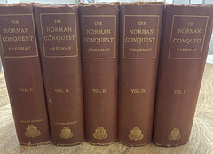 History of the Norman Conquest of England 5 Vol Set Freeman 1870 2nd Ed HC