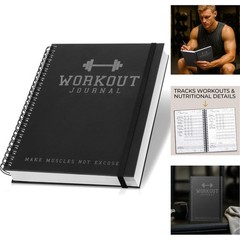 Gym Workout Journal A5 Weight Lifting Tracker Fitness Planner Goal Setting Log