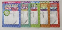 5 New Large Print Word-Finds Puzzle Books Kappa Games Vol #452-512~ Search,Hunt